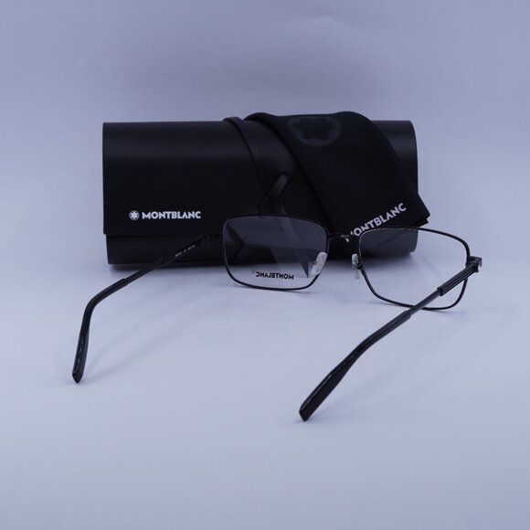 Montblanc MB0029O 004 Eyeglasses Black 58mm Rectangle Frame - Picture 9 of 9
